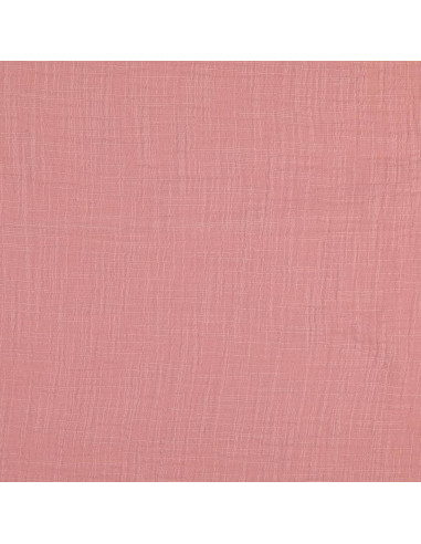 Tecido de gaze dupla de algodão Vintage - Rosa antigo