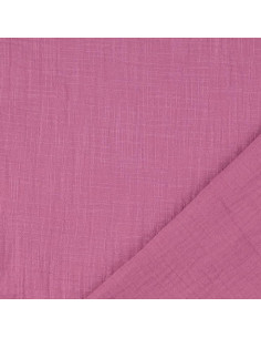 Tecido de gaze dupla de algodão Vintage - Rosa antigo 2