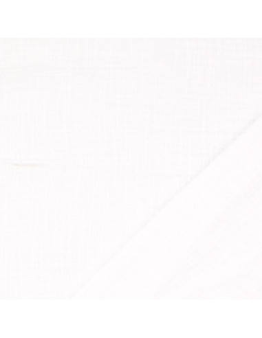 Tecido gaze dupla de algodão Vintage - Branco