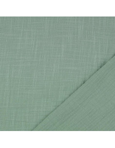Tecido de gaze dupla de algodão Vintage - Verde sálvia 2
