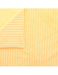 Tecido minky canelado grosso - Amarelo 2