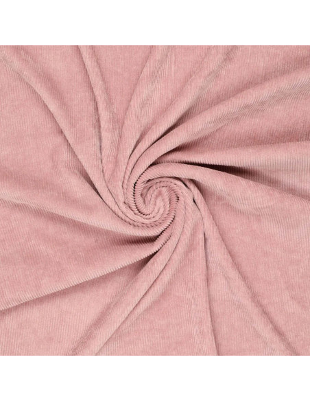 Tecido de veludo cotelê - Rosa velho claro