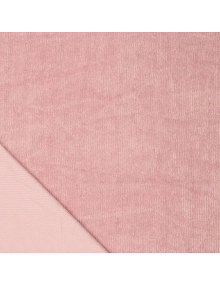 Tecido de veludo cotelê - Rosa velho claro