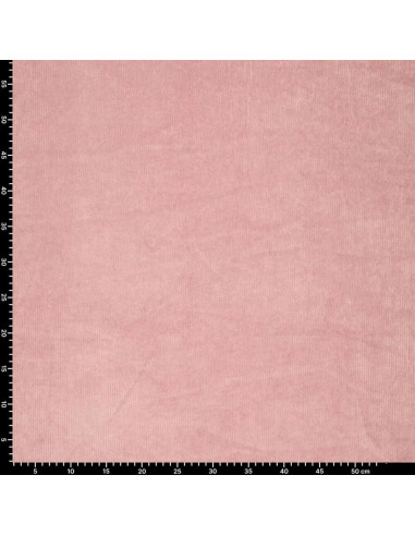 Tecido de veludo cotelê - Rosa velho claro