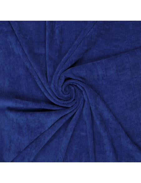 Tecido veludo cotelê - Azul real
