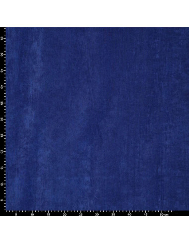Tecido veludo cotelê - Azul real
