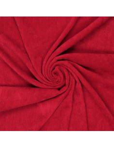 Tecido de veludo cotelê - Vermelho