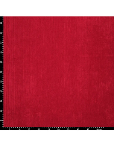 Tecido de veludo cotelê - Vermelho