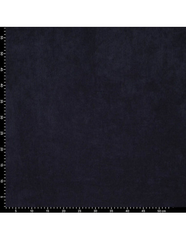 Tecido de veludo cotelê - Azul marinho