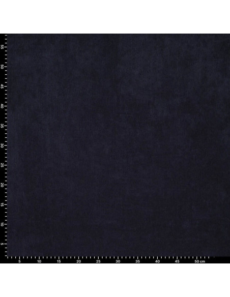 Tecido de veludo cotelê - Azul marinho