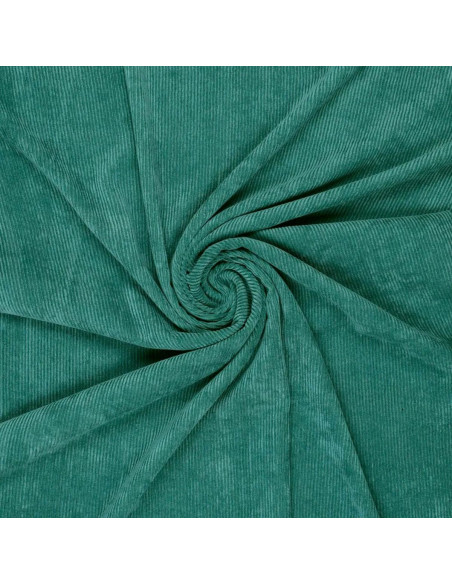 Tecido de veludo cotelê - Verde Malaquita