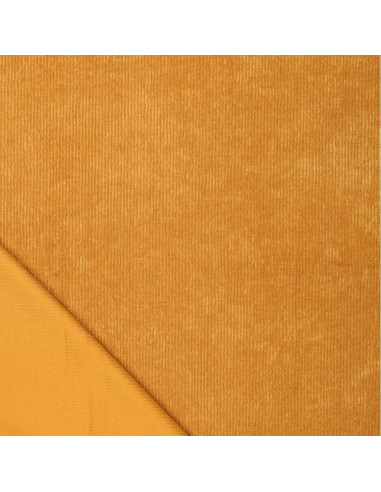Tecido veludo cotelê - Ocre