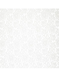 Tecido guipura elástico Bloom - Branco 2
