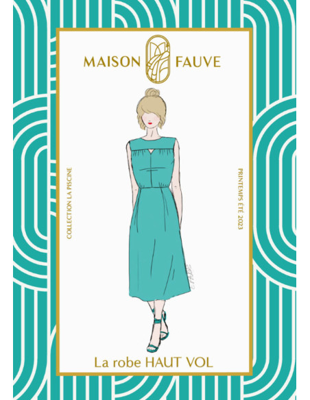 Padrão de vestido Haut Vol - Maison Fauve