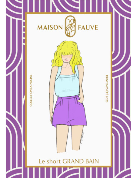 Padrão de short Grand Bain - Maison Fauve