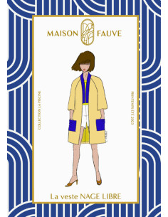 Padrão de casaco Nage Libre - Maison Fauve 2