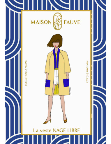 Padrão de casaco Nage Libre - Maison Fauve