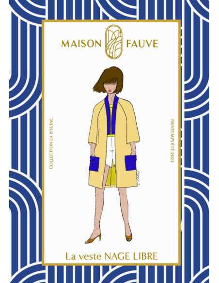 Padrão de casaco Nage Libre - Maison Fauve