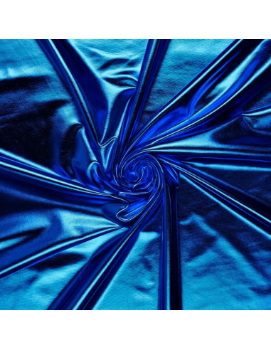 Tecido lamé elástico - Azul