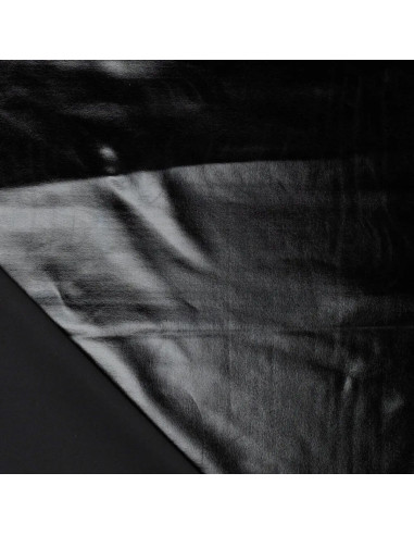 Tecido lamé elástico - Preto