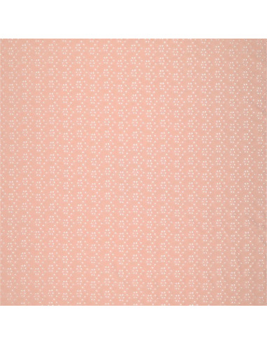 Tecido bordado inglês elástico - Rosa velho