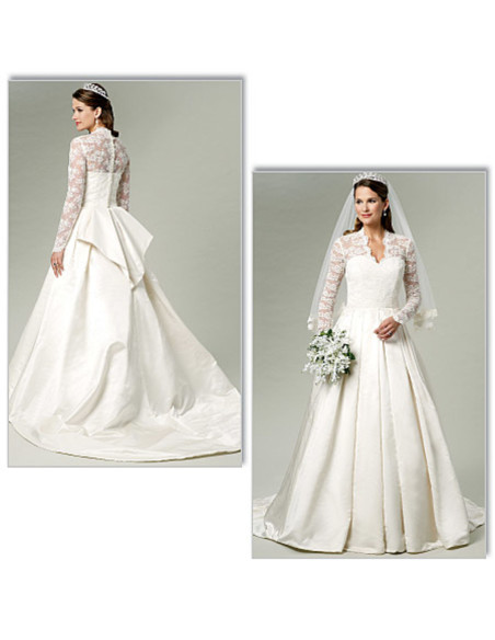 Molde de vestido de noiva - Butterick 5731