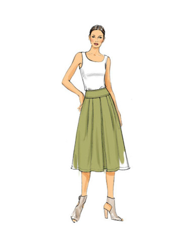 Molde de saia - Vogue 9090