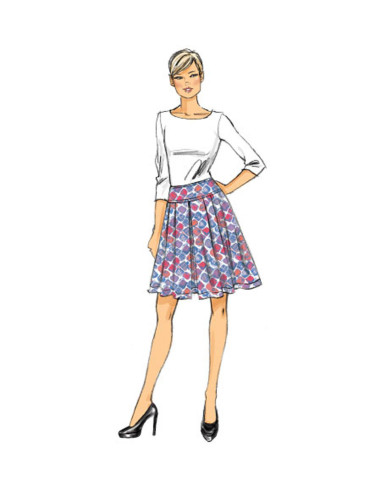 Molde de saia - Vogue 9090