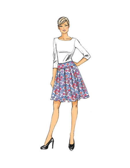 Molde de saia - Vogue 9090
