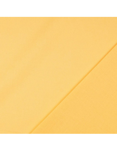 Tecido de algodão cretone liso - Amarelo palha