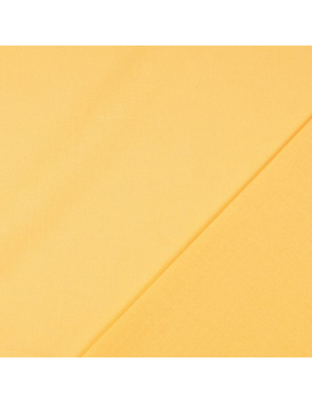 Tecido de algodão cretone liso - Amarelo palha