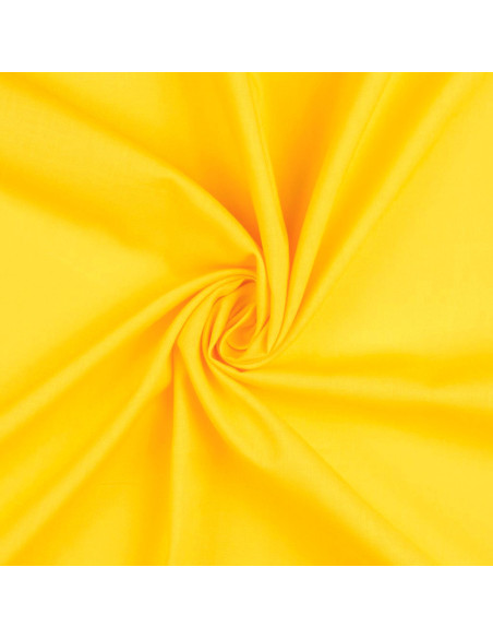 Tecido de algodão cretone liso - Amarelo