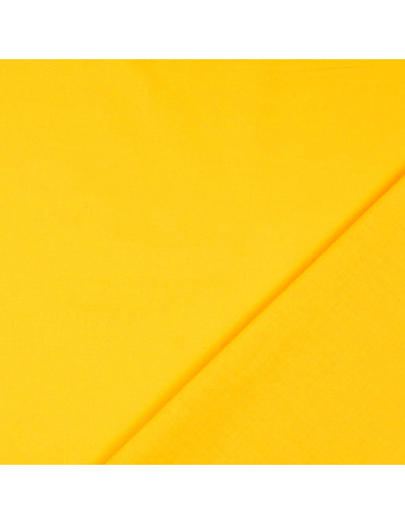 Tecido de algodão cretone liso - Amarelo