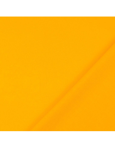 Tecido de algodão cretone liso - Amarelo açafrão