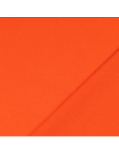 Tecido de algodão cretone liso - Laranja