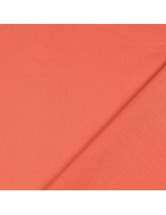 Tecido de algodão cretone liso - Laranja cenoura 2