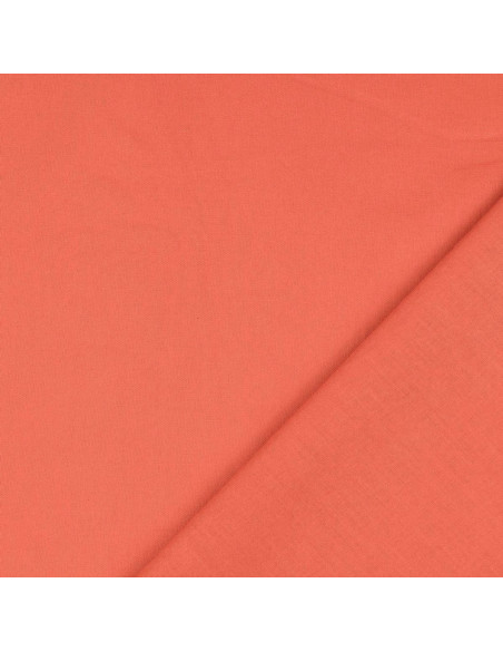 Tecido de algodão cretone liso - Laranja cenoura