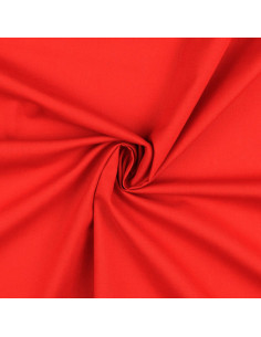Tecido de algodão cretone liso - Vermelho