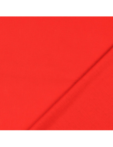 Tecido de algodão cretone liso - Vermelho