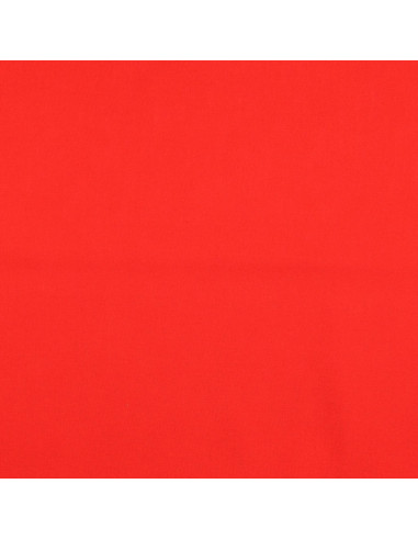 Tecido de algodão cretone liso - Vermelho