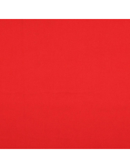 Tecido de algodão cretone liso - Vermelho papoula