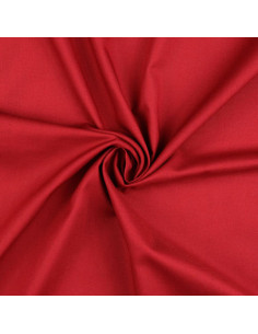 Tecido de algodão cretone liso - Vermelho escuro