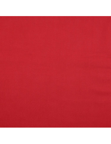 Tecido de algodão cretone liso - Vermelho escuro