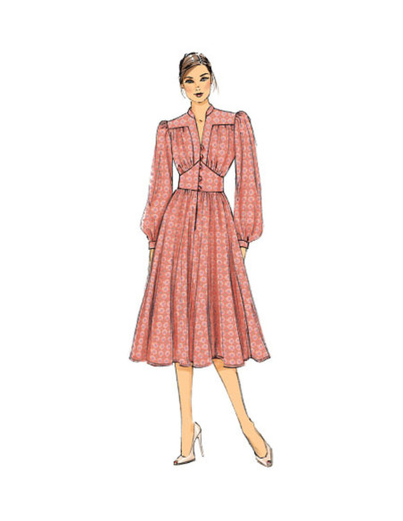Molde de vestido - Vogue 9076