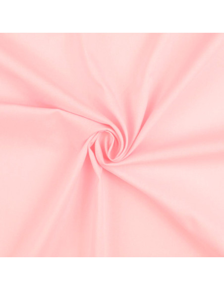 Tecido de algodão cretone liso - Rosa claro
