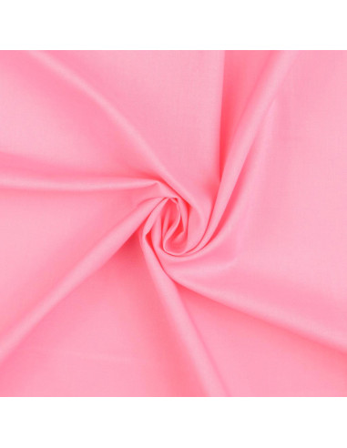 Tecido de algodão cretone liso - Rosa