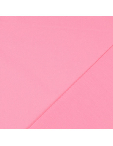 Tecido de algodão cretone liso - Rosa