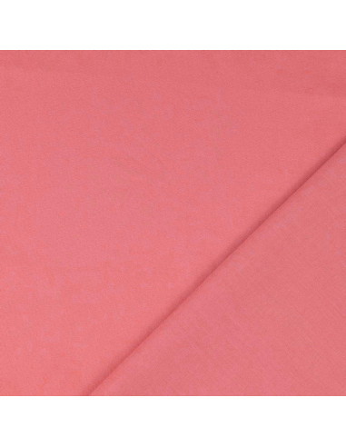 Tecido de algodão cretone liso - Coral