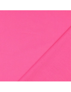 Tecido de algodão cretone liso - Rosa vivo 2