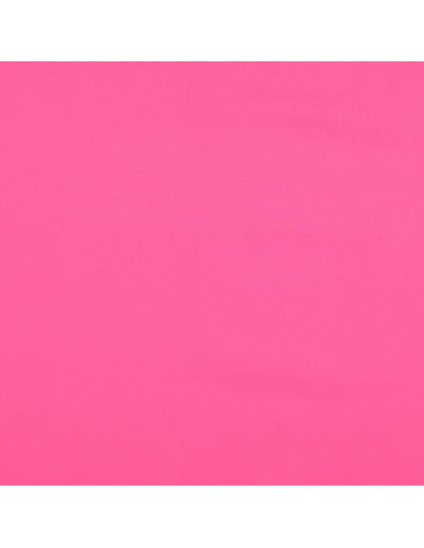 Tecido de algodão cretone liso - Rosa vivo
